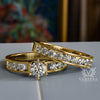 1.57ct Round Diamond Gold Bridal Set - 01US75